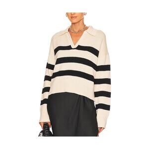 Velvet By Graham & Spencer White Cotton Lucie Sweater Size XS